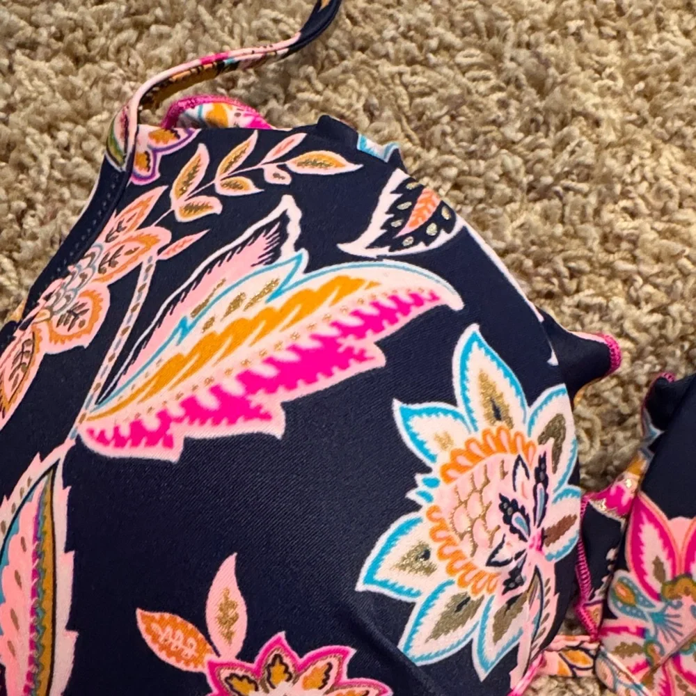 Floral Print Bikini Top